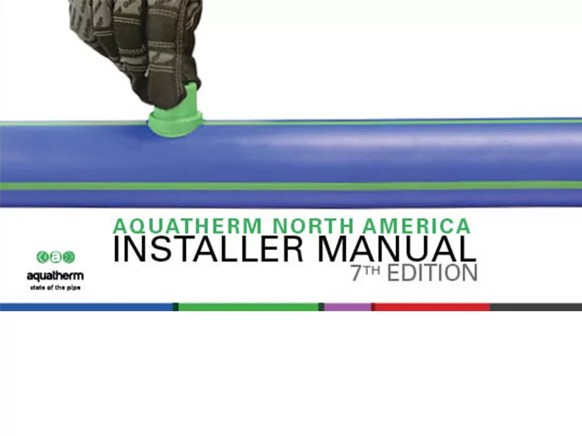 Aquatherm Installer Manual Includes Update on Time-Saving DVS Parameters