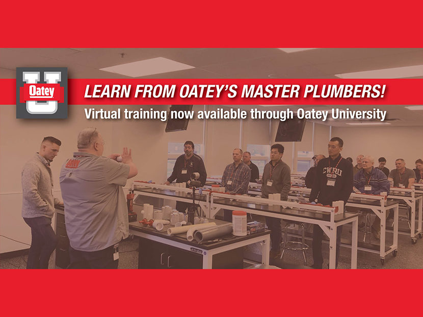 Oatey Co. Announces New Virtual Training Opportunities