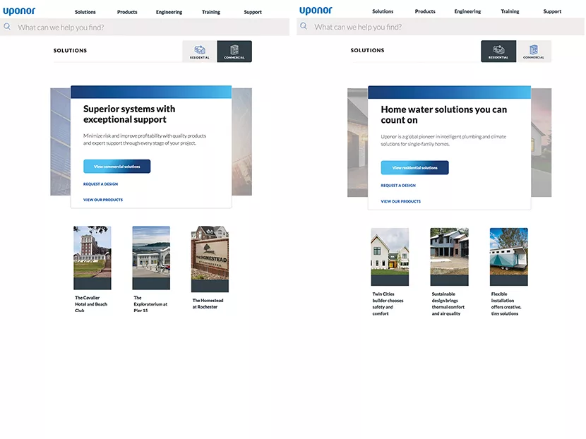 Uponor Launches New Website 2