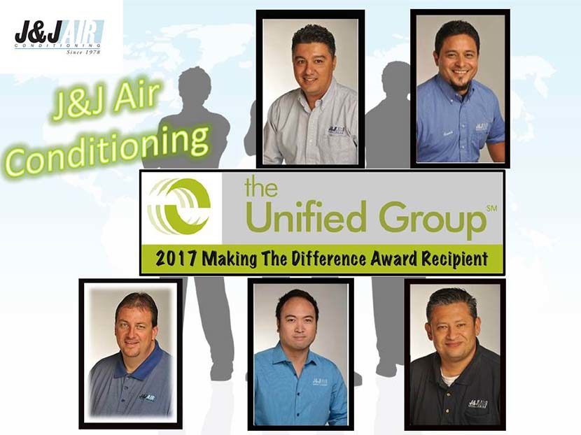 J&J Air Conditioning Receives ‘Making The Difference’ Award