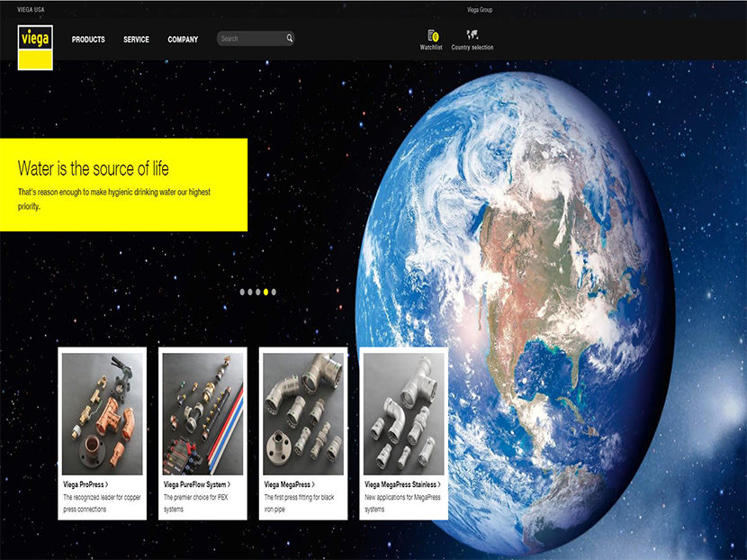 Viega Introduces New Website, Global Image Campaign