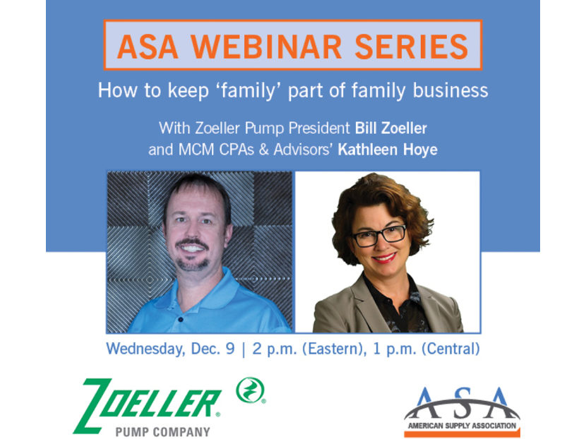 ASA Hosts Webinar Series How to Keep 'Family' Part of the Family Business