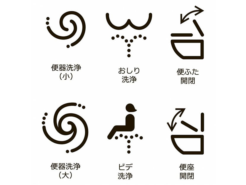 Pictograms for Japanese Toilets Approved as Global Standard