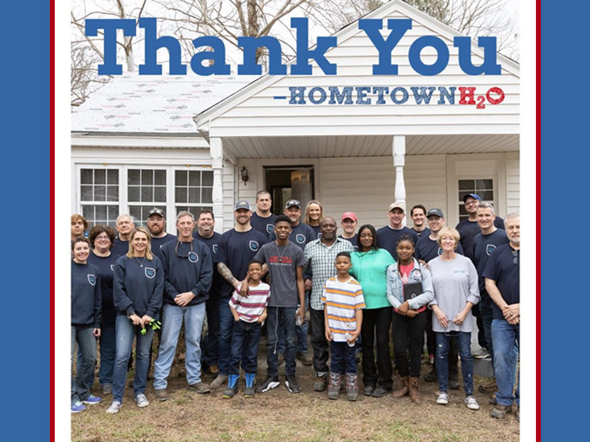 Chris Long's Hometown H2O and Xylem Restore Water to Family in Need