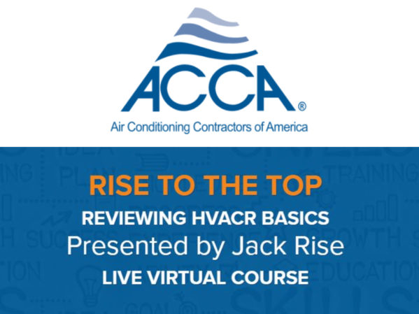 ACCA Offers New Live Virtual Course to Expand Knowledge in HVACR Basics 2