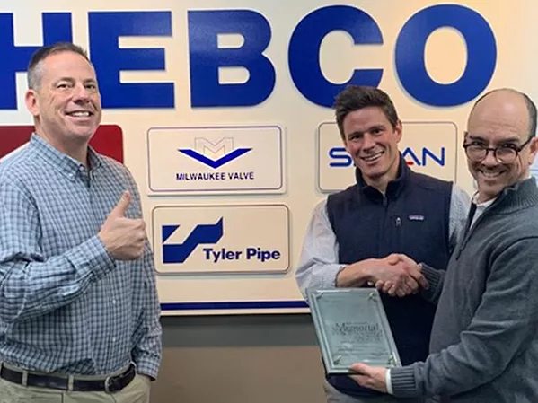 HEBCO Receives Milwaukee Valve Stockstell Award