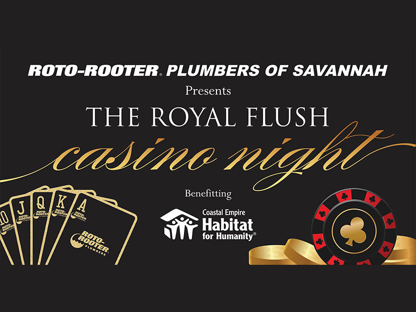 Roto-Rooter Plumbers of Savannah to Host Second Annual Royal Flush Casino Night