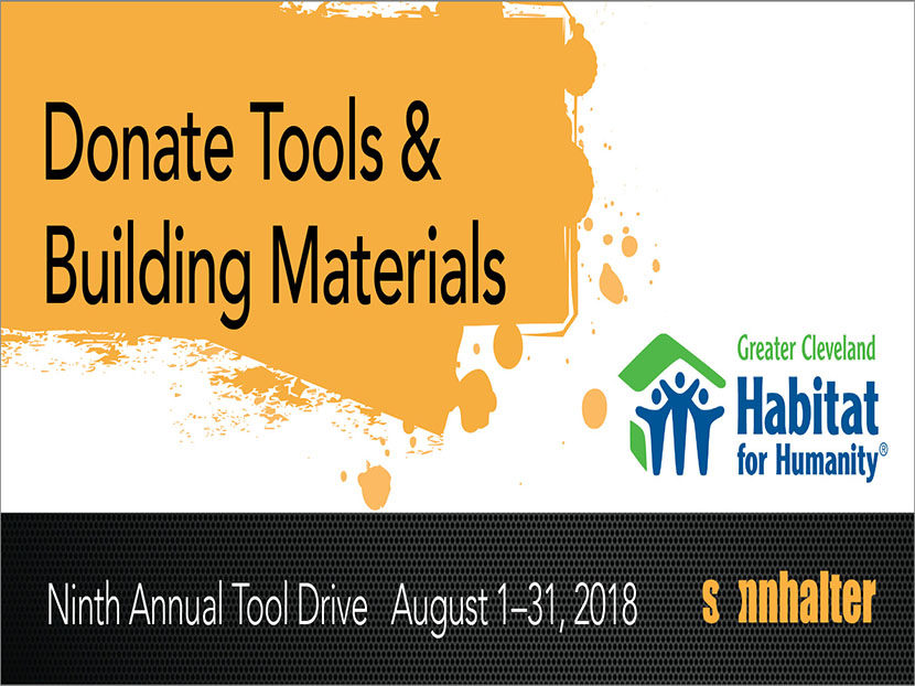 Sonnhalter Partners with Habitat for Humanity for the Ninth Annual Sonnhalter Tool Drive