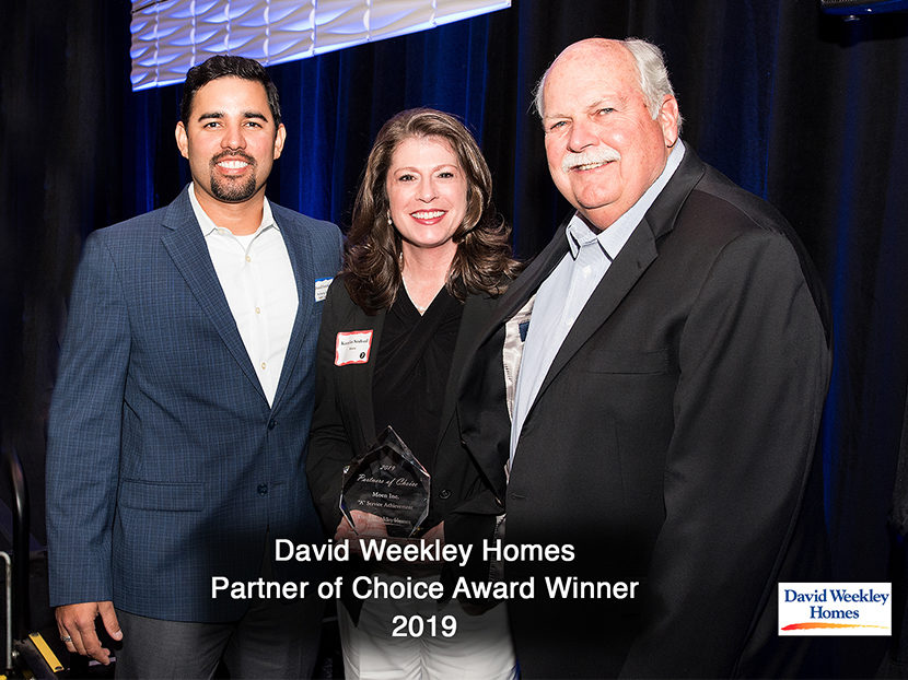 David Weekley Homes Recognizes Moen in its Partners of Choice Awards