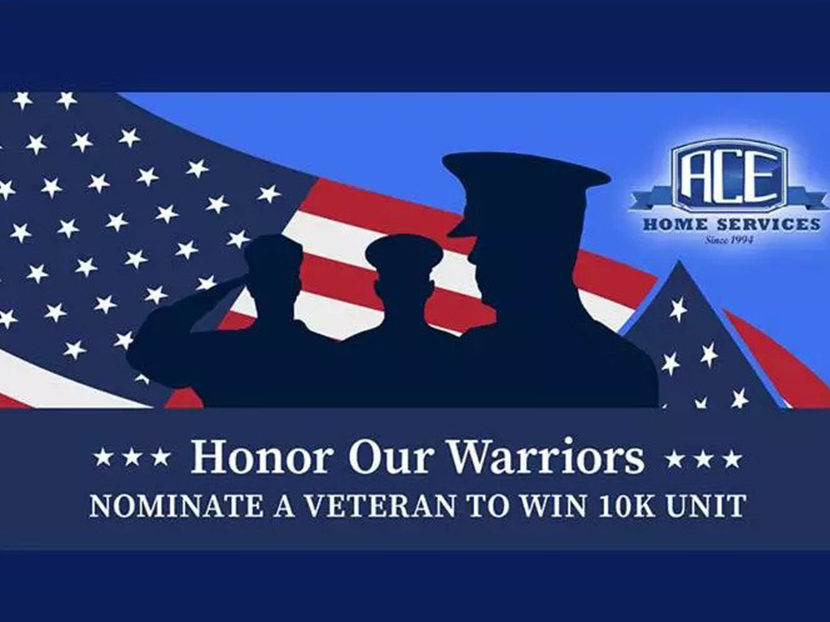 ACE Home Services Announces Honor Our Warriors Winner