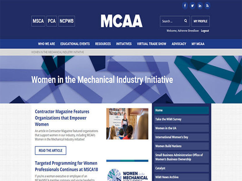 MCAA Introduces Women in the Mechanical Industry Initiative Page