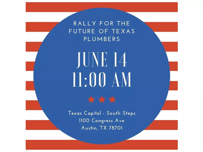 Thousands of Plumbers Expected to Rally at Texas Capitol