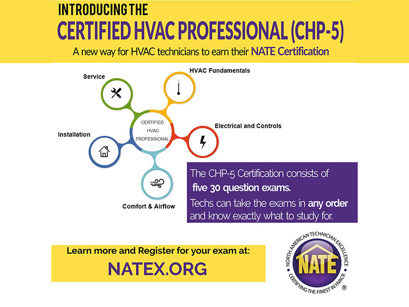 NATE Launches New Certification Pathway for HVAC Technicians