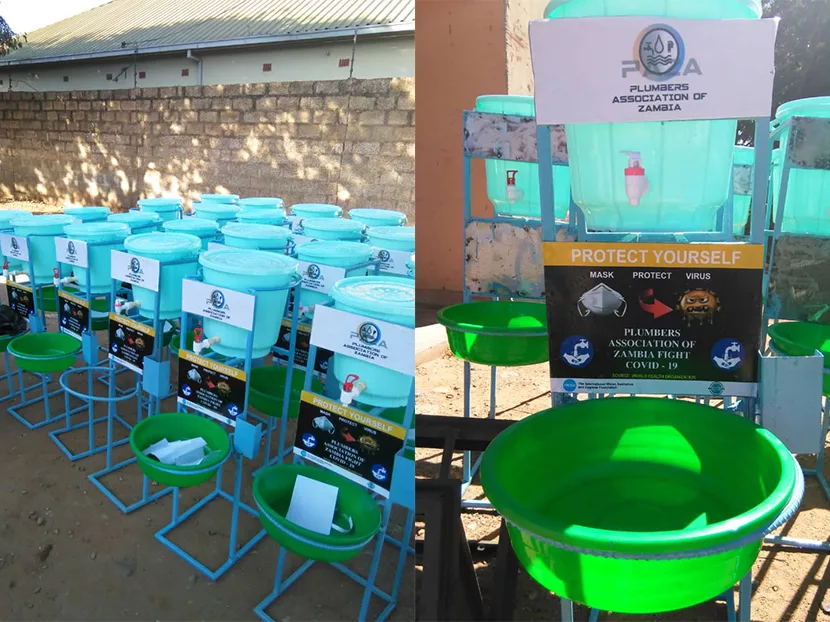 WPC Connects IWSH, Plumbers Association of Zambia for Children’s Village Hand-Washing Program 2