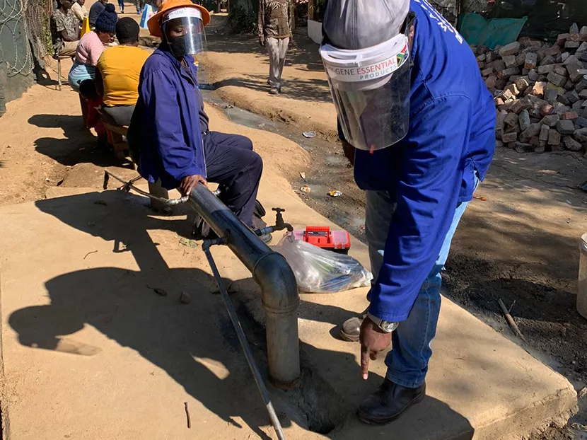 WPC Partners Tackle 2,000 Township Taps in Diepsloot 1