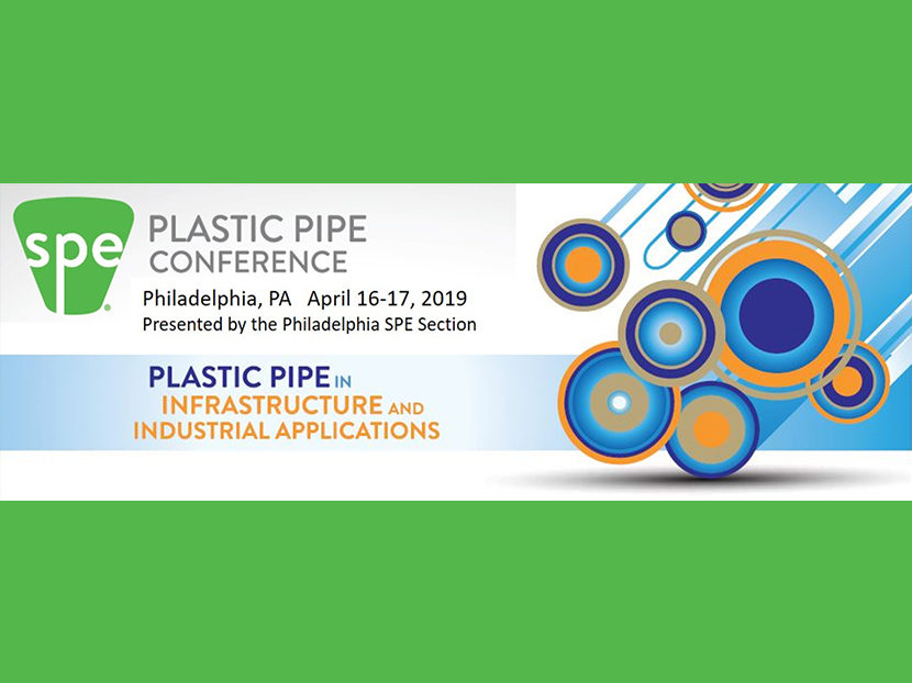 SPE Announces 2019 Plastic Pipe Conference