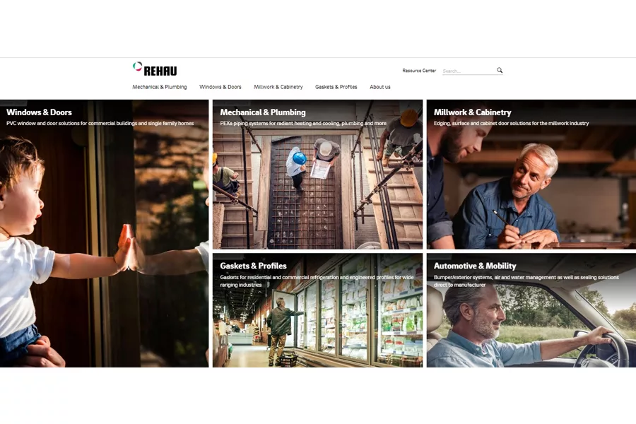 REHAU Launches New North American Website 1