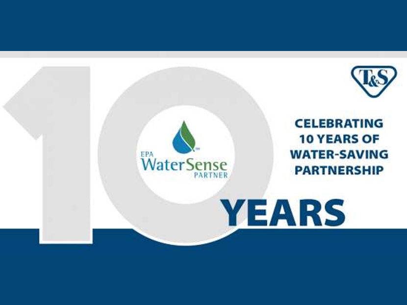 T&S Celebrates 10-Year Anniversary as a WaterSense Partner