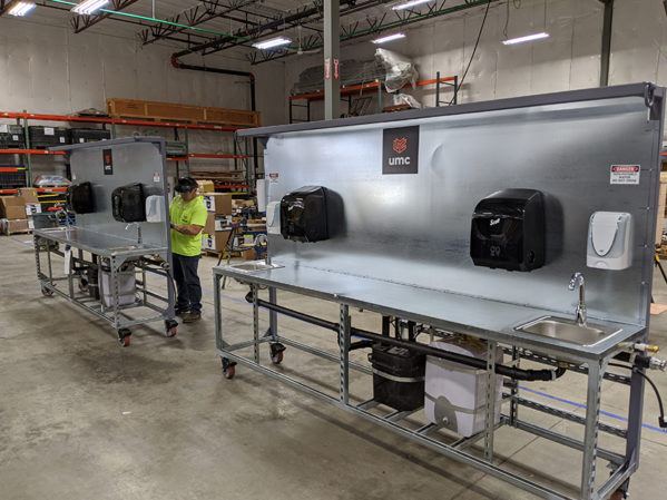 UMC Designs and Fabricates Portable Wash Stations During COVID-19 Pandemic 1