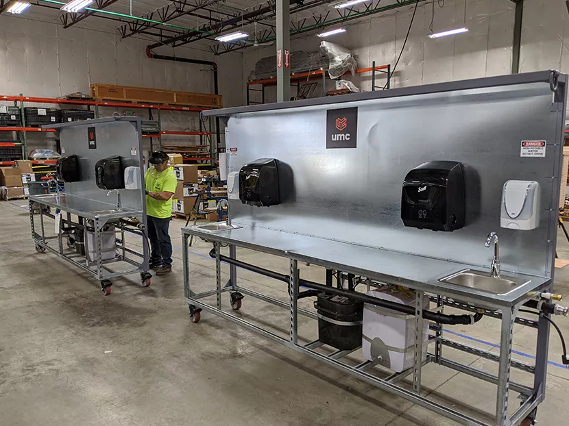 UMC Designs and Fabricates Portable Wash Stations During COVID-19 Pandemic 1