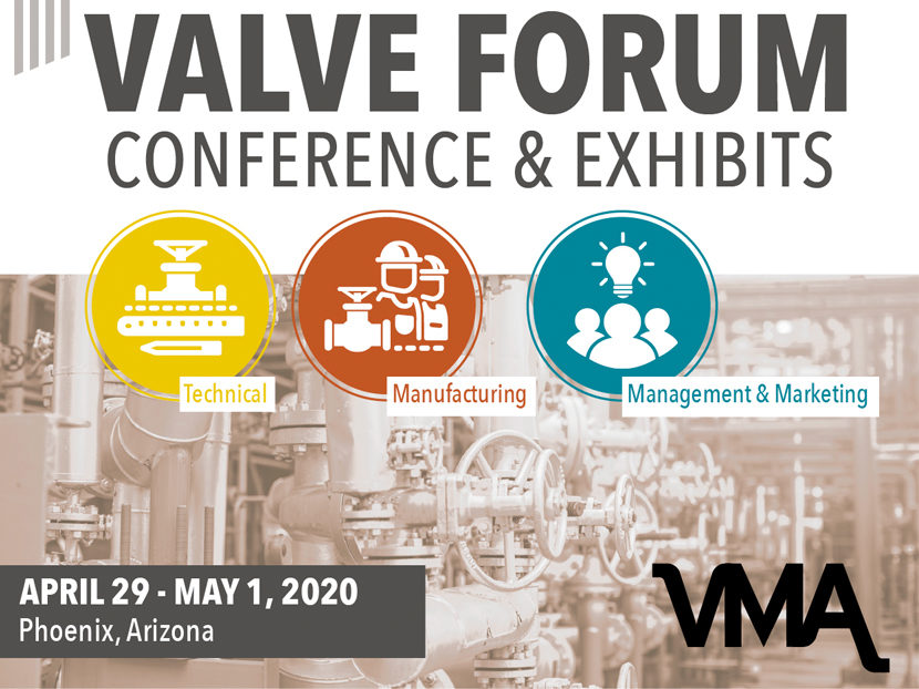 VMA Announces 2020 Valve Forum