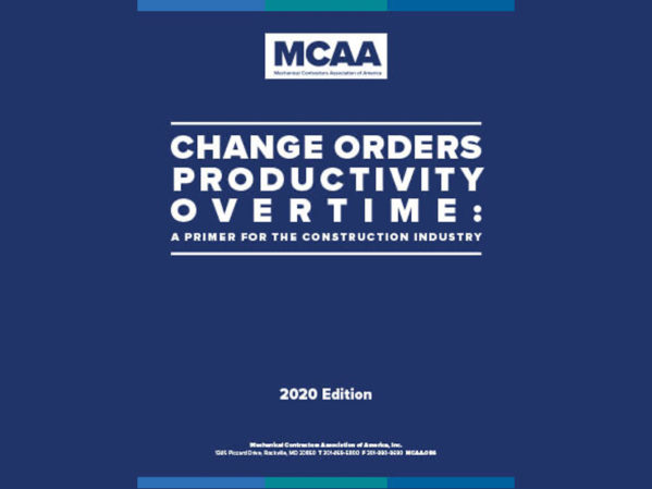 New MCAA Change Order Publication Update Provides Guidance During COVID-19 Crisis