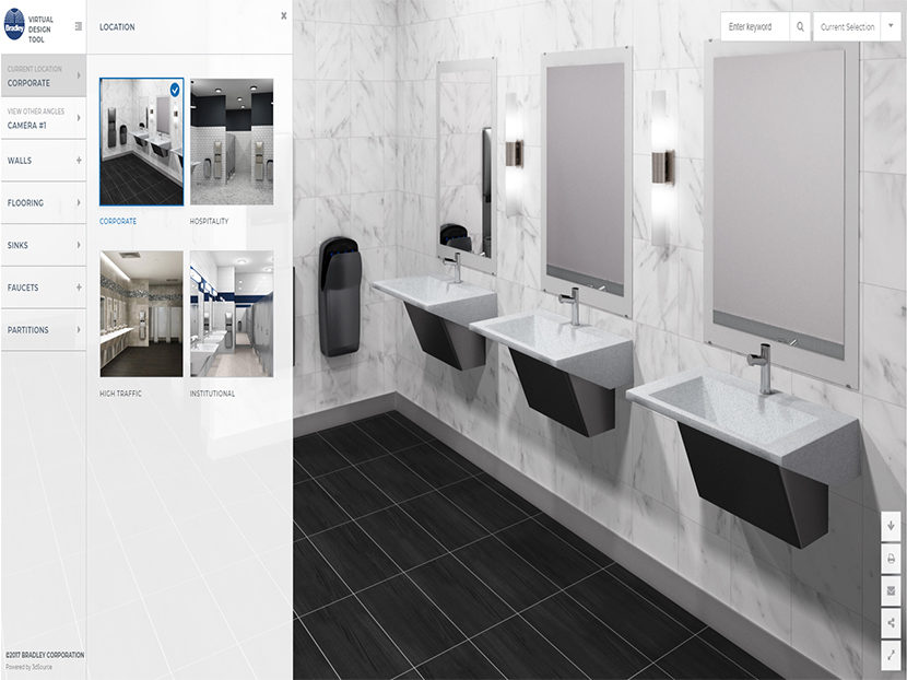 Bradley Launches Virtual Restroom Design Tool