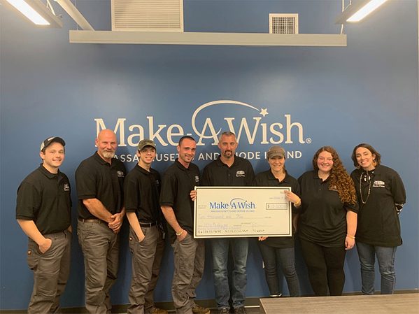J. Ellis Plumbing and Heating Donates $10,000 to Make-A-Wish