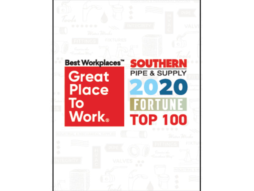Fortune Magazine Names Southern Pipe & Supply Top 100 Workplace 2