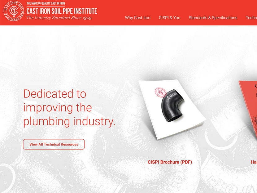 Cast-Iron-Soil-Pipe-Institute-Re-designs-Web-Site 