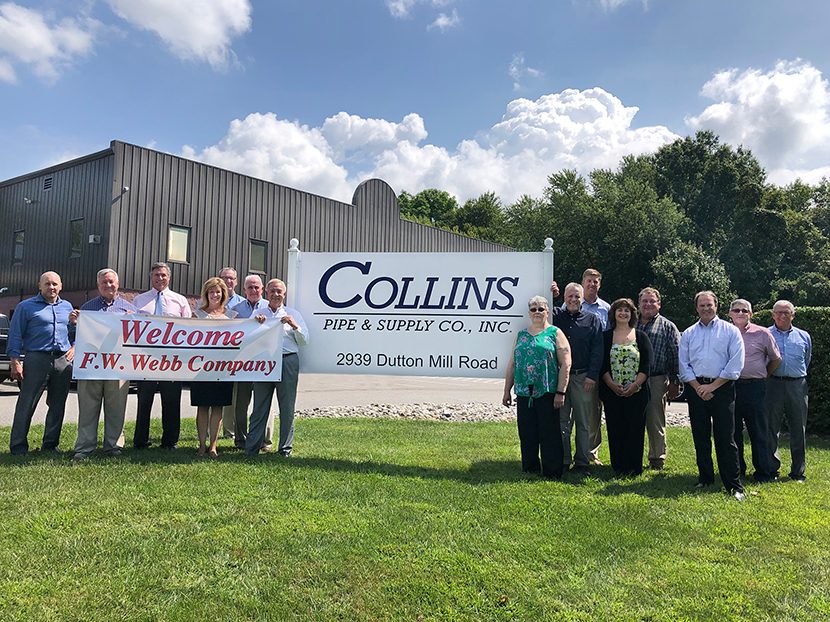 F.W. Webb Company to Acquire Collins Pipe & Supply Co. Pennsylvania