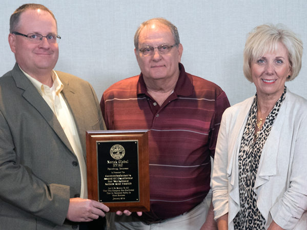 Nortek Global HVAC Tennessee Manufacturing Plant Presented with Workplace Safety and Health Award