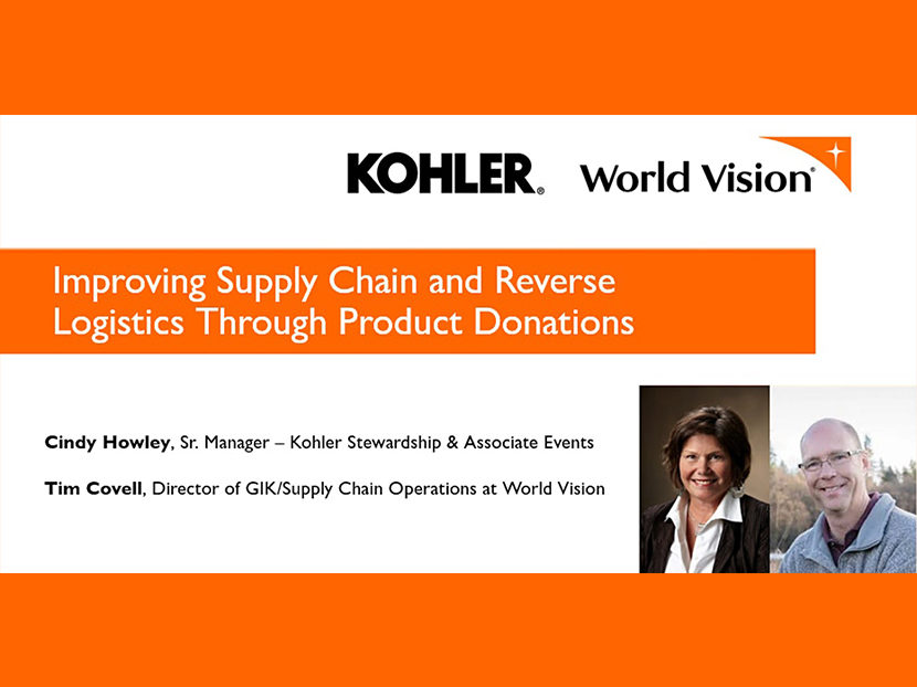 World Vision and Kohler to Host Free Webinar