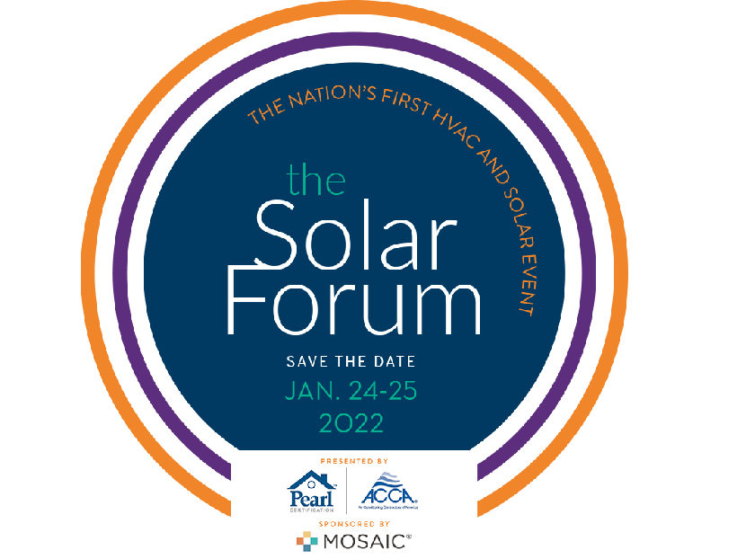 ACCA and Pearl Certification Present The Solar Forum