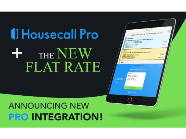 The New Flat Rate Integrates with Housecall Pro