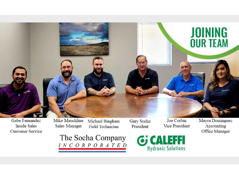 Caleffi Announces Partnership with The Socha Company
