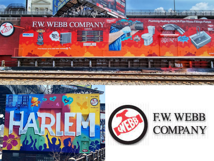 F.W. Webb Company Unveils New Mural in West Harlem
