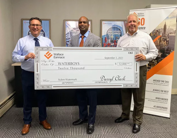 Wallace Eannace, FHRA, Friends, Colleagues and Xylem Watermark Raise $12,000 for Waterboys