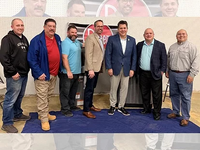 Congressman nick lalota visits mcn distributors riverhead branch