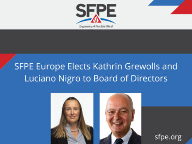 Sfpe europe elects kathrin grewolls and luciano nigro to board of directors