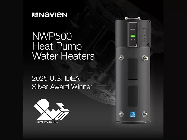 Navien NWP500 Heat Pump Water Heater Wins Prestigious 2025 IDEA Silver Award.jpg