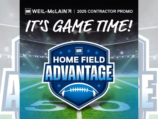 Weil-McLain Launches “Score Big with Home Field Advantage” Promo to Reward Contractors this Heating Season.jpg