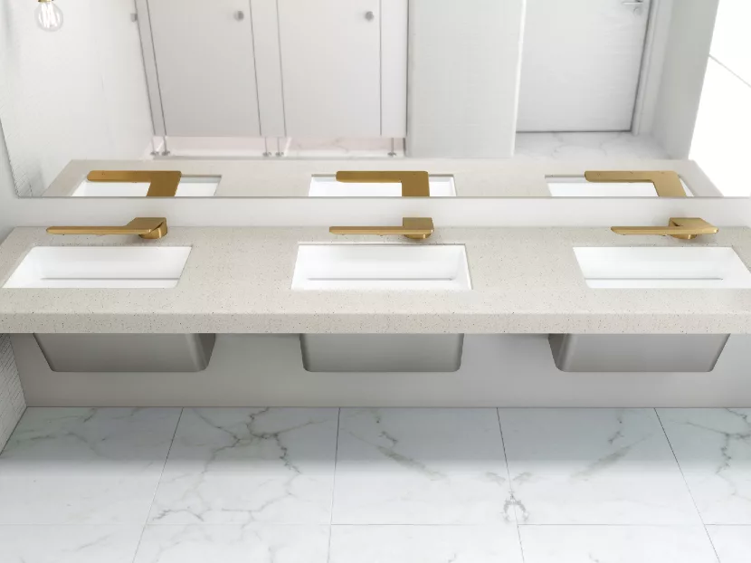 Bradley Corp. Touchless Washbar Finishes Brass 2