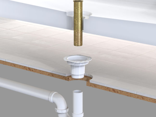 Oatey Co. 1916 Collection Universal Freestanding Tub Drain