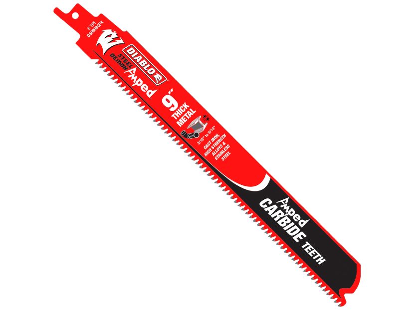 Diablo Steel Demon AMPED Thick Metal Carbide Reciprocating Saw Blades