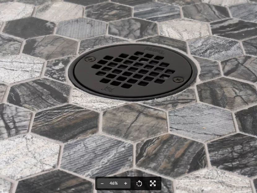 Oatey Co. Matte Black Shower Drain Finish