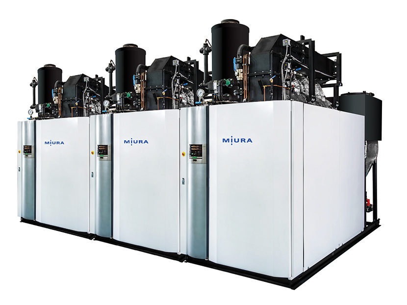 Miura LX Gas/Low NOx Series, Low and High Pressure Steam Boiler