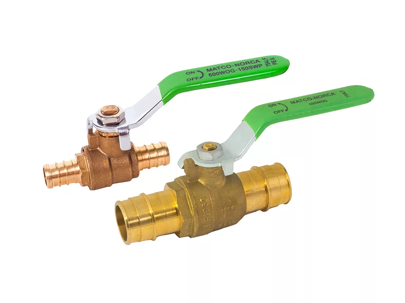 Matco-Norca PEX and Cold Expansion Ball Valves