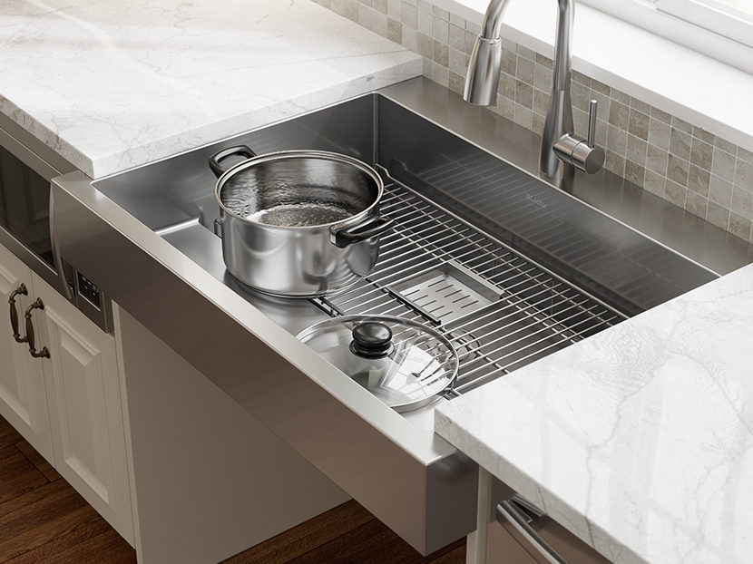 Elkay Ada Dual Depth Stainless Steel, What Is The Depth Of A Farmhouse Sink