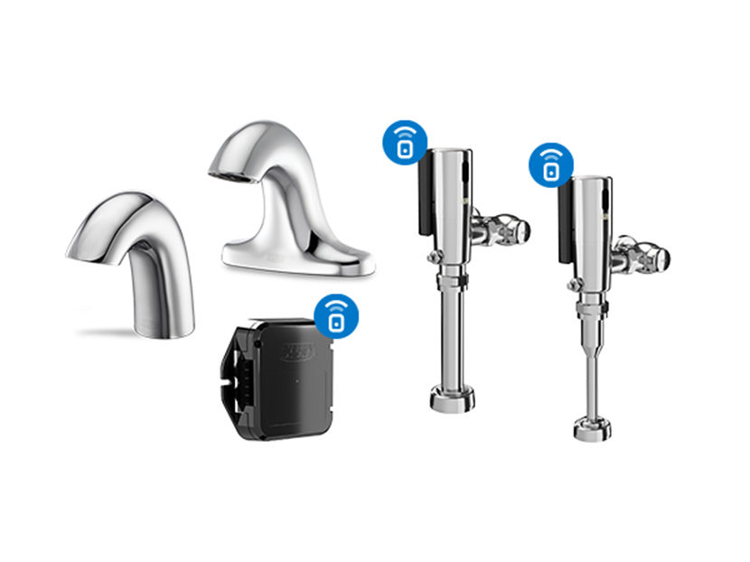 Zurn Connected Products: Battery-Operated Sensor Faucets, Flush Valves, and Retrofit Kits